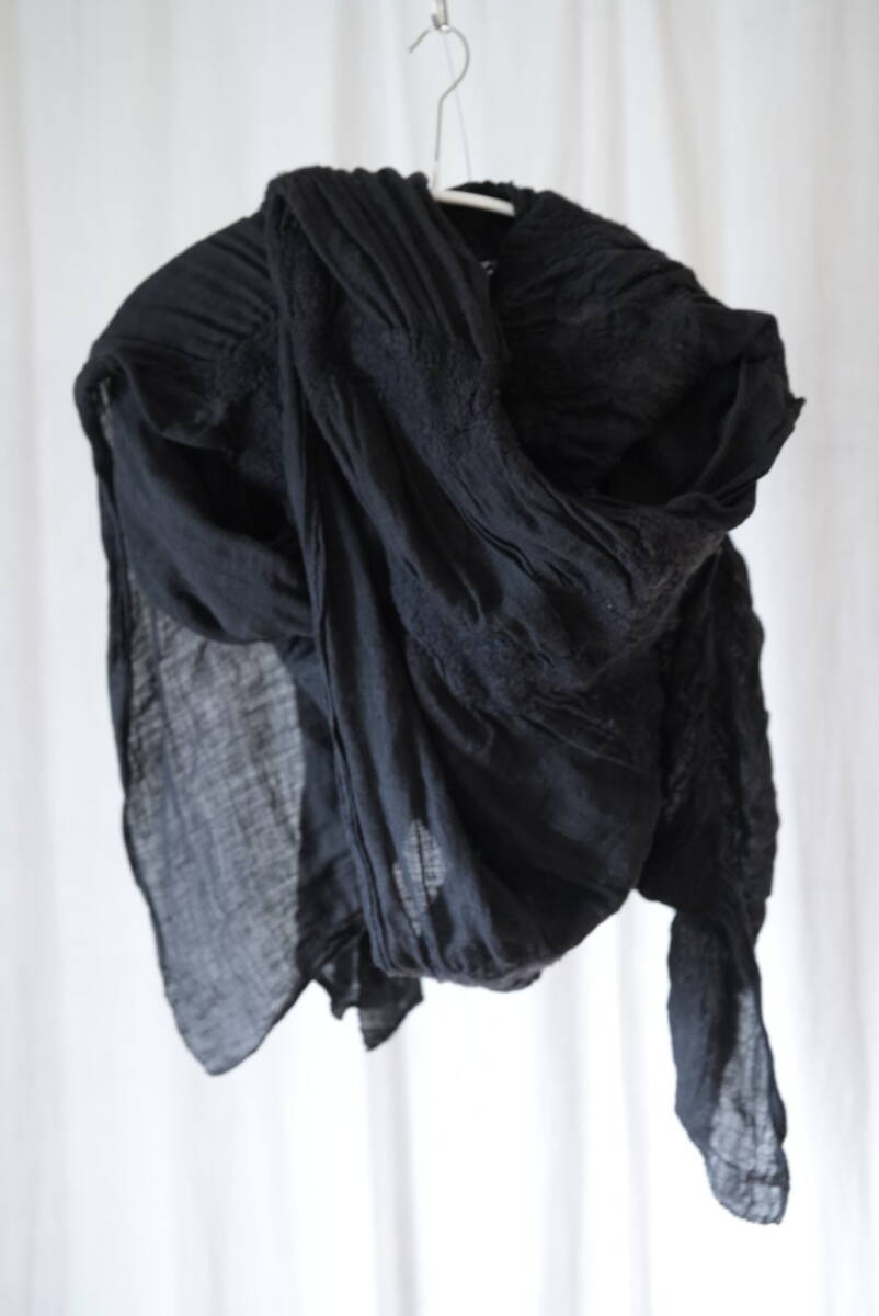 BIEK VERSTAPPEN SCARF 大判スカーフ ブラック アルチザン マフラー ショール 纏う布