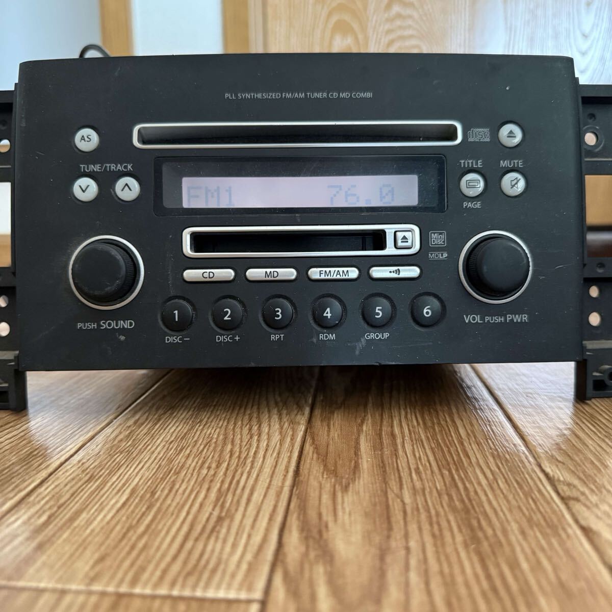 ☆ GS-0216け80 Clarion PS-4089D-A スズキ純正 CD/MDデッキ 39101-65J10 動作品 シリアル0005481☆