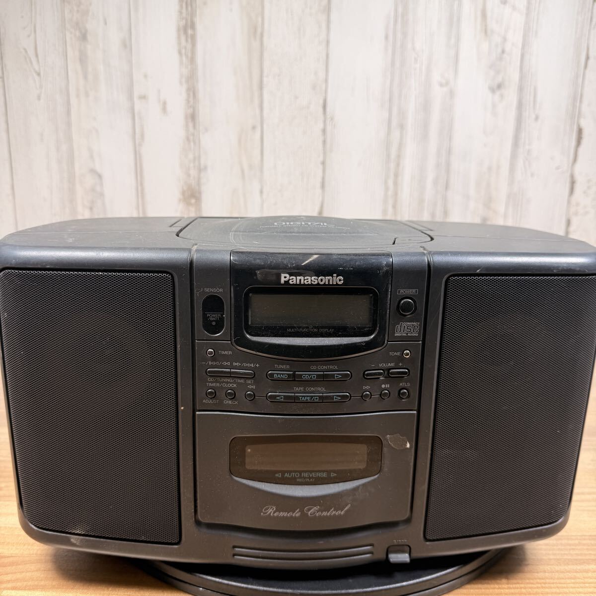 ☆ SA-0228い120 Panasonic ポータブル ステレオ CDシステム RX-DS303 ラジカセ CDラジカセ ジャンク 通電OK ☆ 