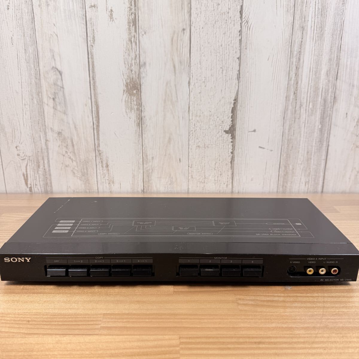 ☆ SA-0228く120 SONY ソニー AVセレクター SB-V66S S端子切替 4系統入力 ４系統出力 AV機器 通電OK ☆ 