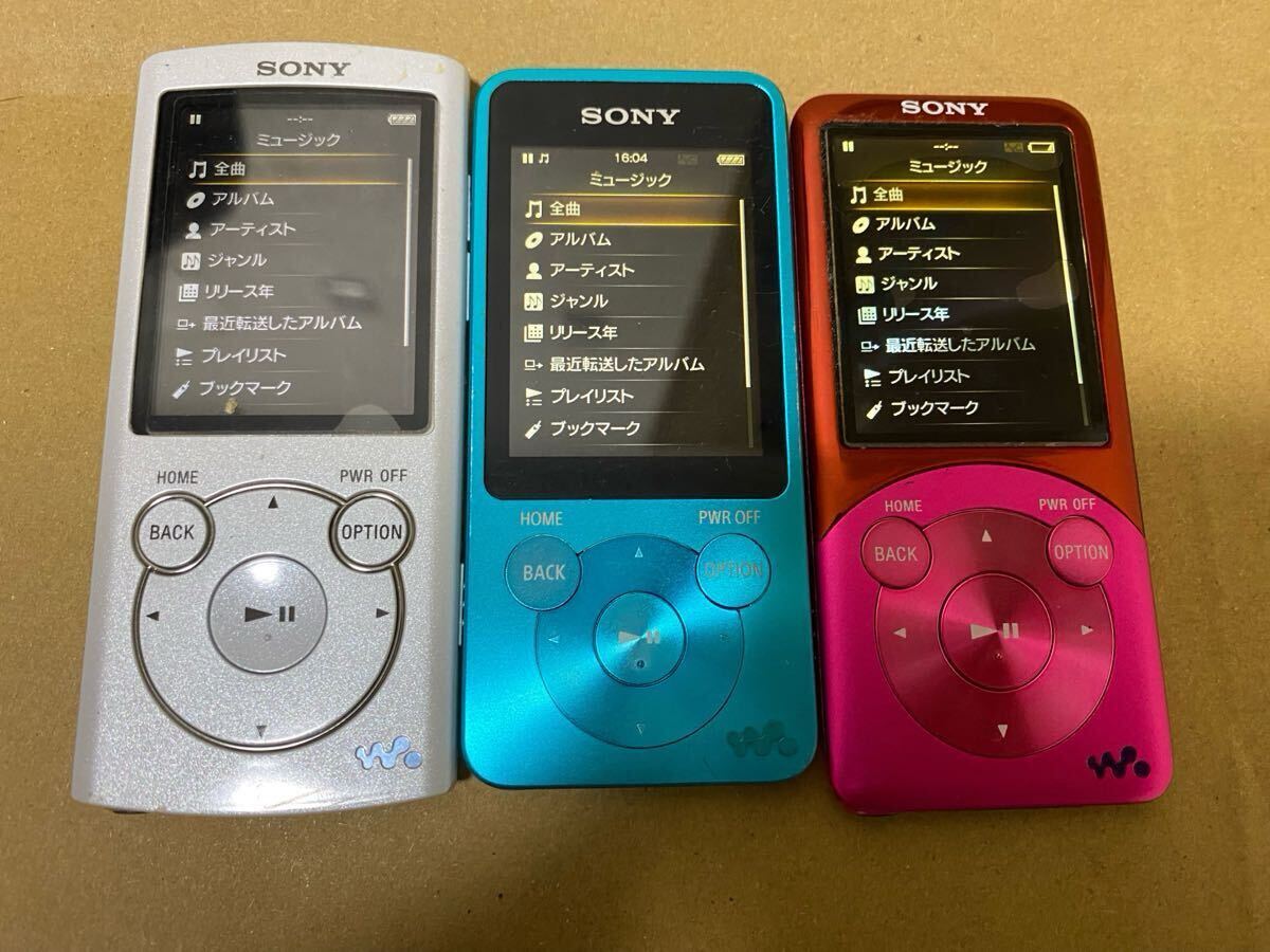 SONY ソニー WALKMAN ウォークマン NW-S13/NW-755/NW-764 通電確認のみ　現状品