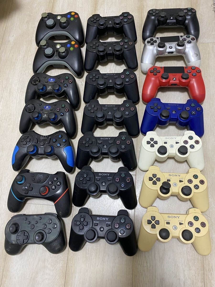 SONY PS3 /PS4 /その他　ワイヤレスコントローラー　まとめて　21個セット　動作未確認　ジャンク品