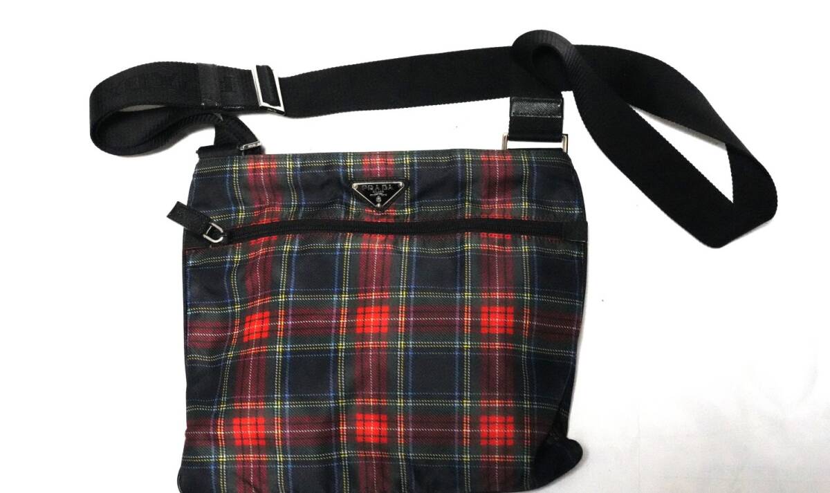 【PRADA】Sholder Dag(Check-Color)/プラダ．ショルダー．バックーチェック柄/阪急メンズ大阪で購入!!