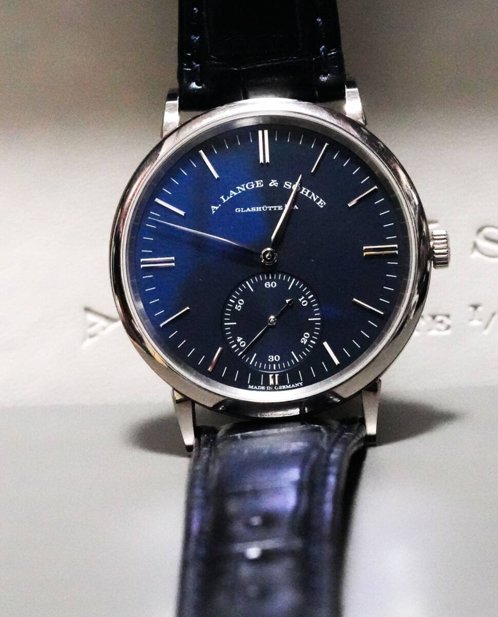 【A.LANGE&SOHNE】380.028/lSL S3803AS/SAXONIA AUTOMATIC/BLUE/ランゲ．サクソニア．オートマティク．ブルー/2018年海外保証!
