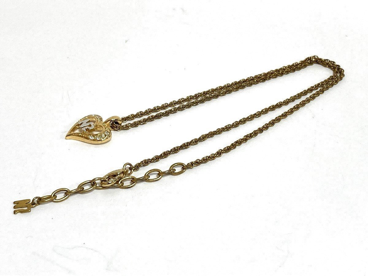 NINA RICCI 　ニナリッチ　ハートストーン　ネックレス　ゴールド　アクセサリー