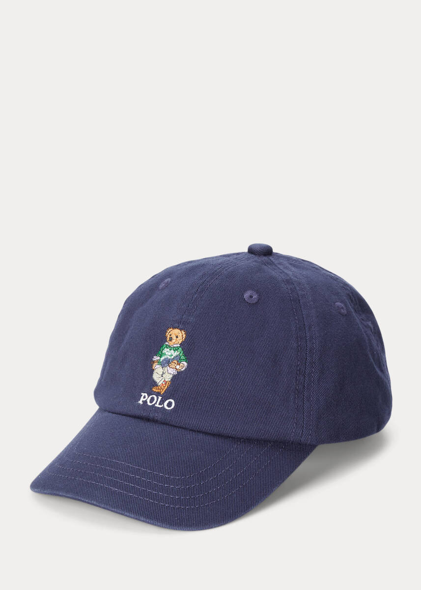 新品タグ付き Ralph Lauren ラルフローレンポロベア キャップ　帽子 クマ くま　Boys ワンサイズ4-7 4−7歳用　子供用