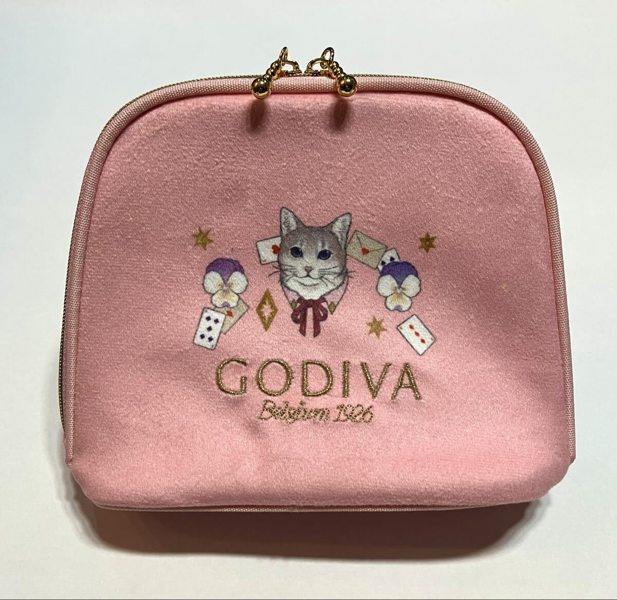 GODIVA ゴディバ ポーチ 猫 未使用保管品