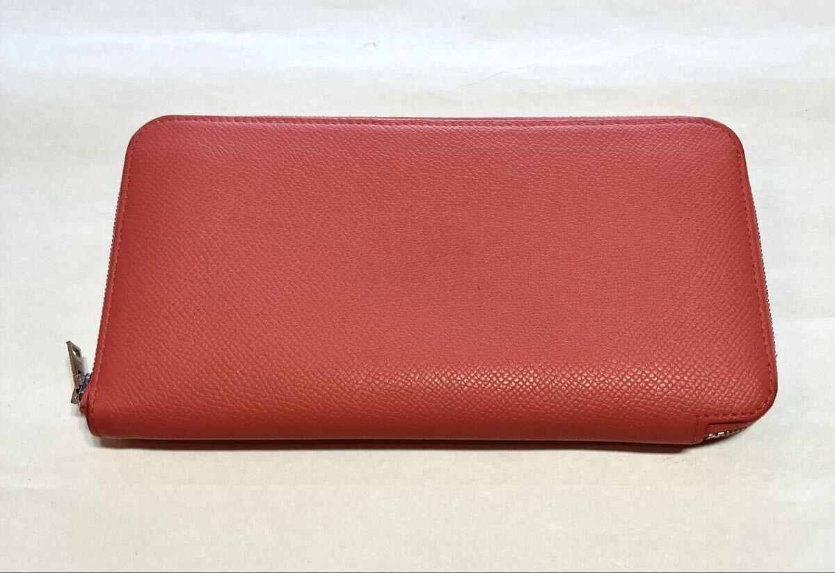 HERMES エルメス シルクイン ラウンドファスナー 長財布 レザー
