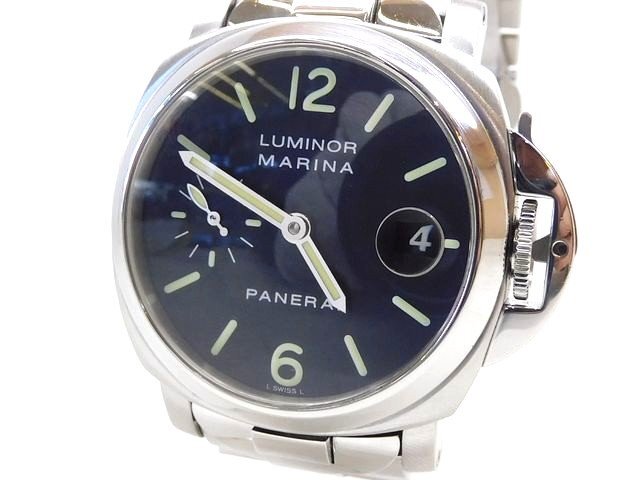パネライ(PANERAI)ルミノール マリーナ 40mm PAM00050 ■ メンズ 自動巻き スモールセコンド デイト 時計 □8A8B ム10000