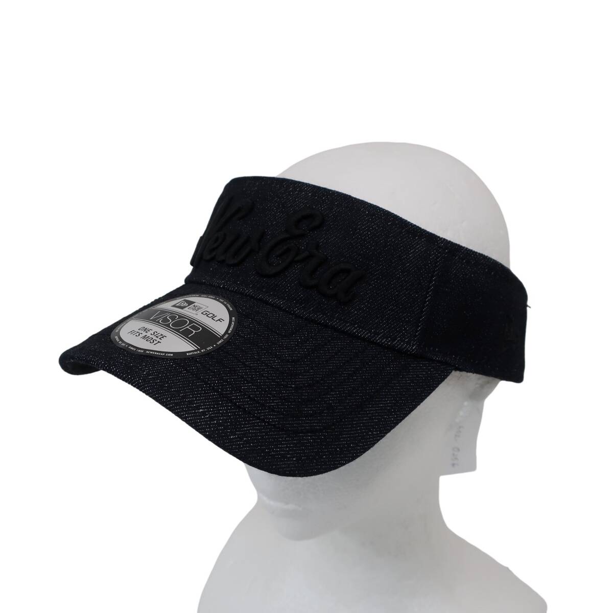 【美品】NEW ERA(ニューエラ) サンバイザー デニム レディース フリーサイズ ゴルフ用品 2602-0256 中古