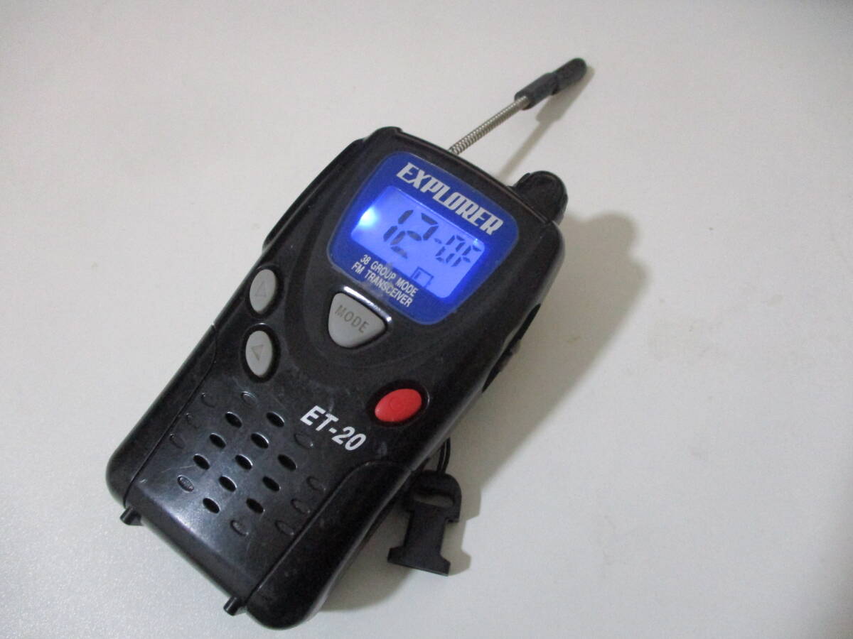  通電確認済 EXPLORER ET-20 トランシーバー 無線機　d180