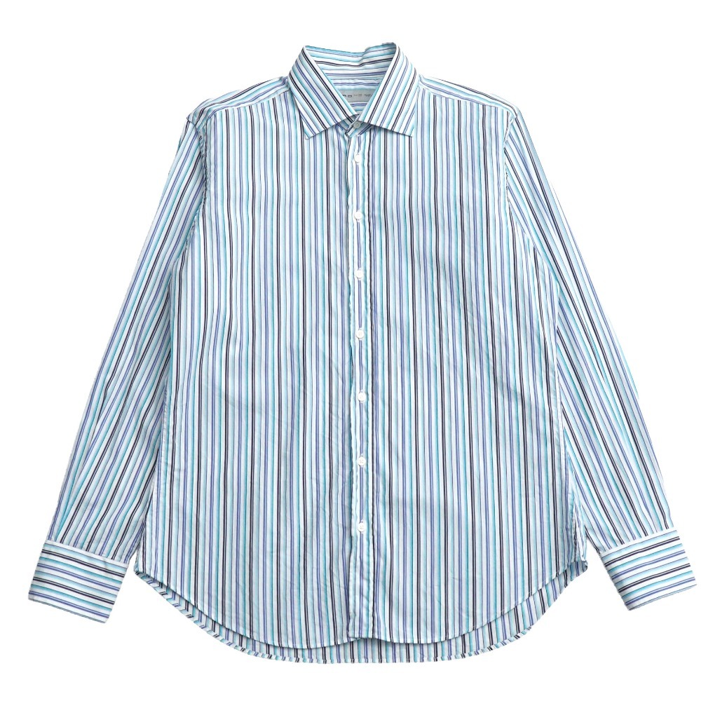 ETRO エトロ 長袖シャツ サイズ43 ストライプ