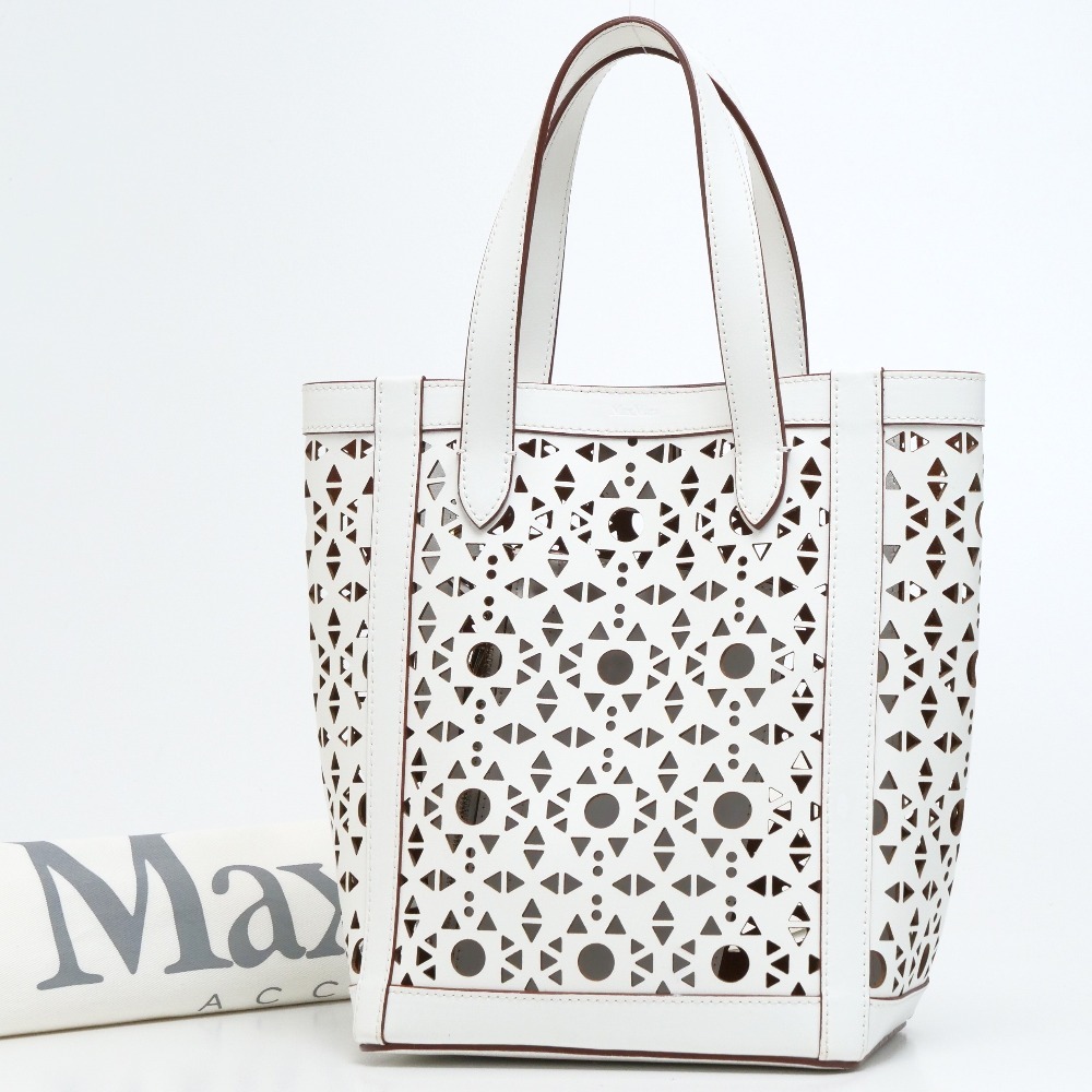 MAX MARA マックスマーラ ハンドバッグ ハンドバッグ カットワークレザー 総柄
