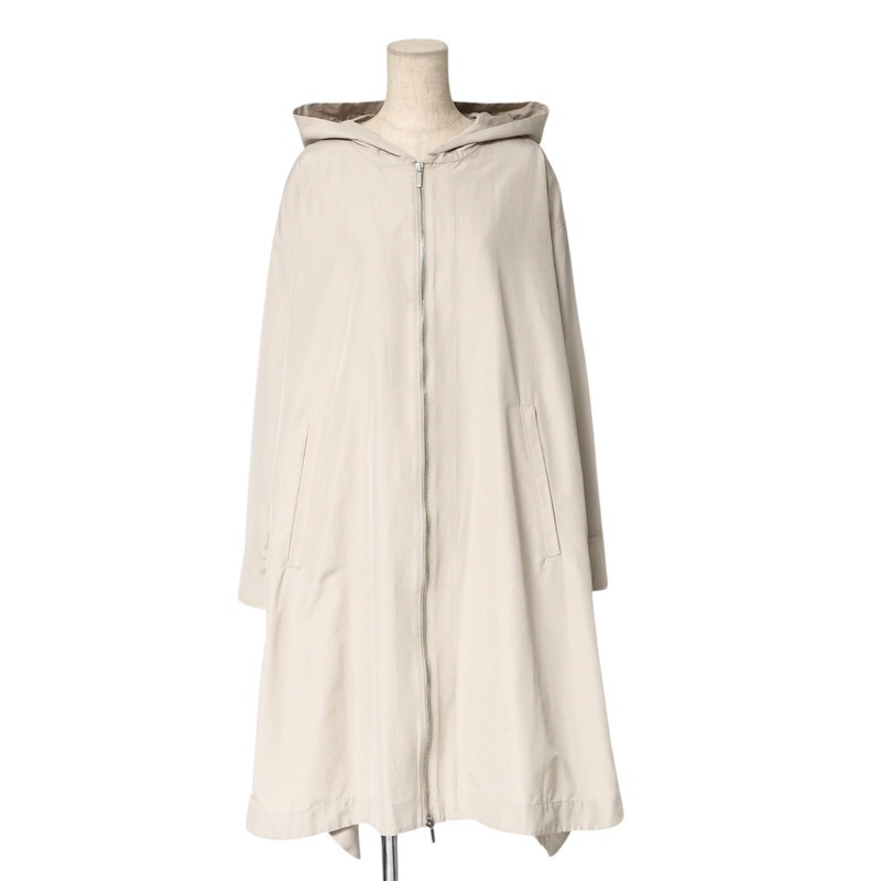 美品 MAX MARA マックスマーラ APARKA コート サイズ36 The CUBE ロングコート フード付き コットン
