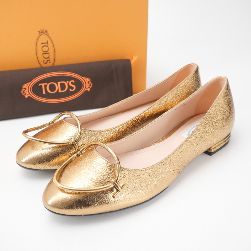未使用 TOD'S トッズ パンプス サイズ39 1/2 バレエシューズ フラットシューズ 靴