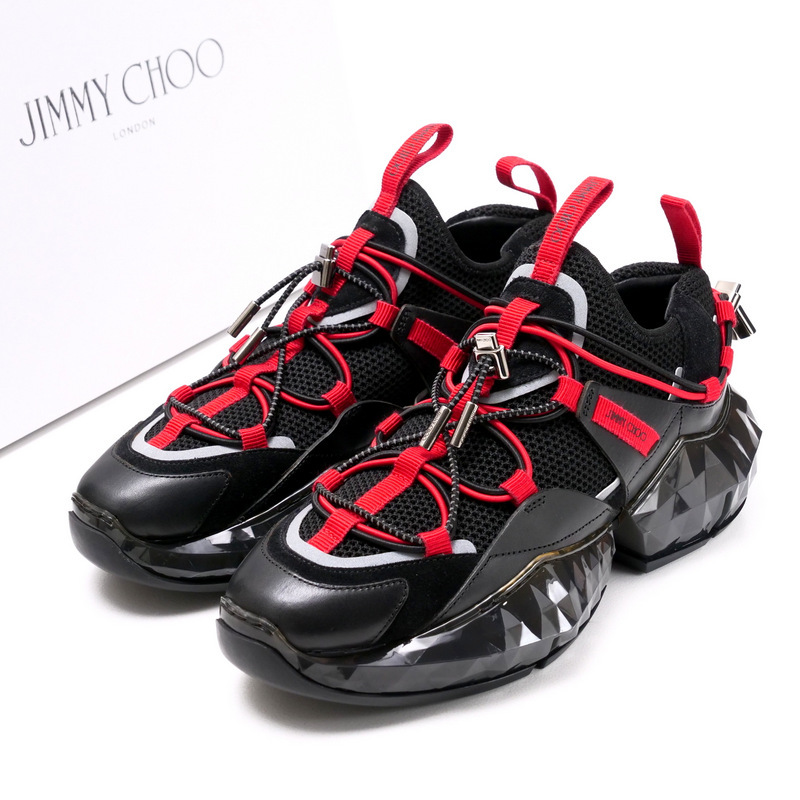 未使用 JIMMY CHOO ジミーチュウ DIAMOND TRAIL/F ダイヤモンド トレイル スニーカー サイズ37 靴 シューズ