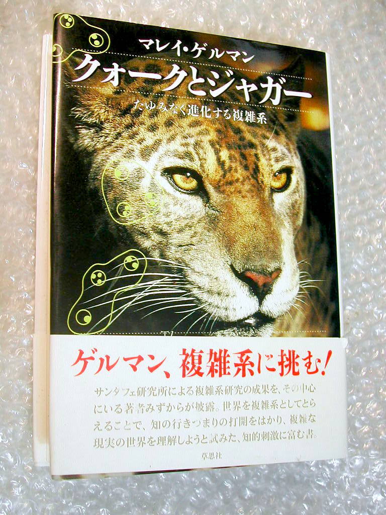 マレイ ゲルマン「クォークとジャガー たゆみなく進化する複雑系」草思社/野本陽代/最良の入門書 科学界の巨人が解明/人気名著レア!!美品!!