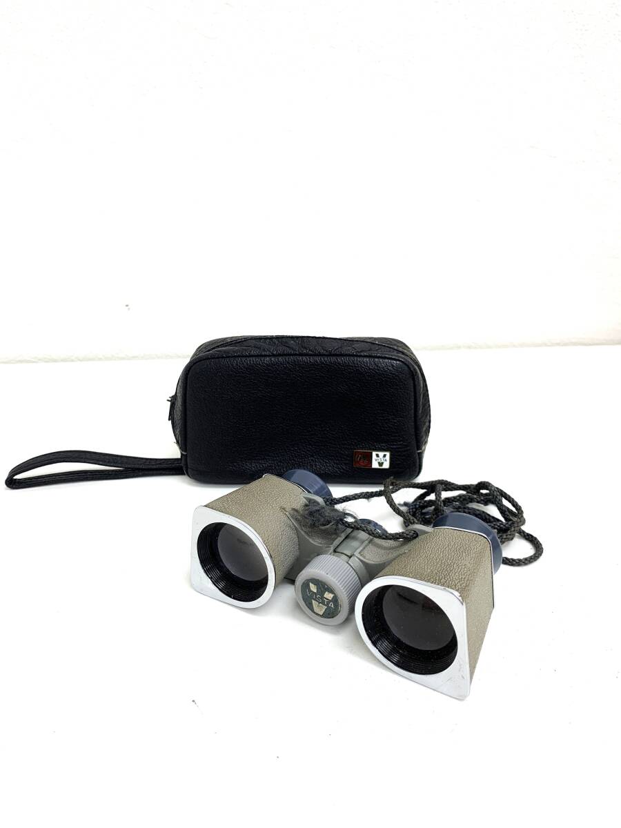 【ケース付】VISTA 双眼鏡 3×30 No.2041 ビンテージ （管理：DO113）