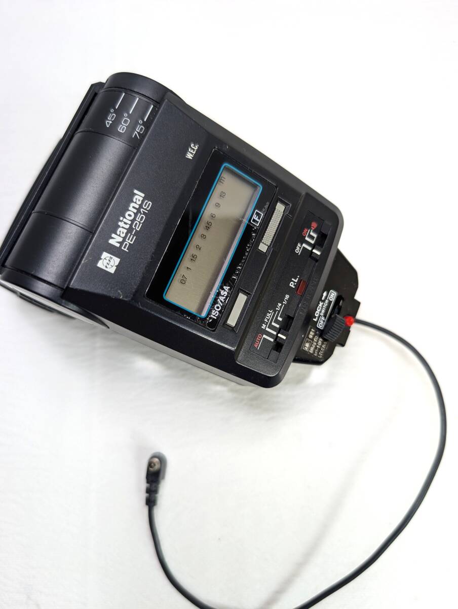 National ナショナル オートストロボ PE-251S 外付けフラッシュ カメラアクセサリー 現状品（管理：Y127）