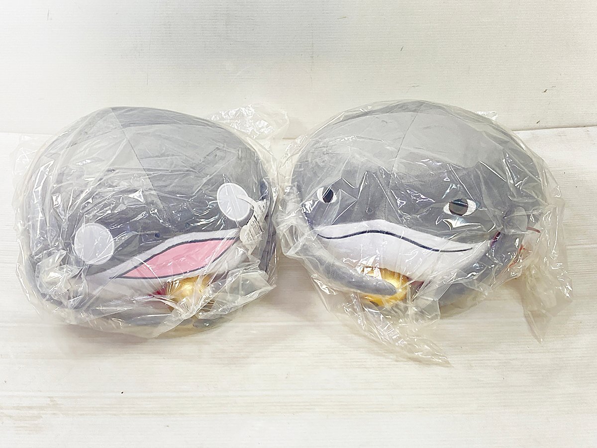 ∞【未使用】ファイナルファンタジーXIV ナマズオのビッグまんじゅう風ぬいぐるみ 2種セット 行き倒れ 光風院セイゲツ FF14 タイトー □H8