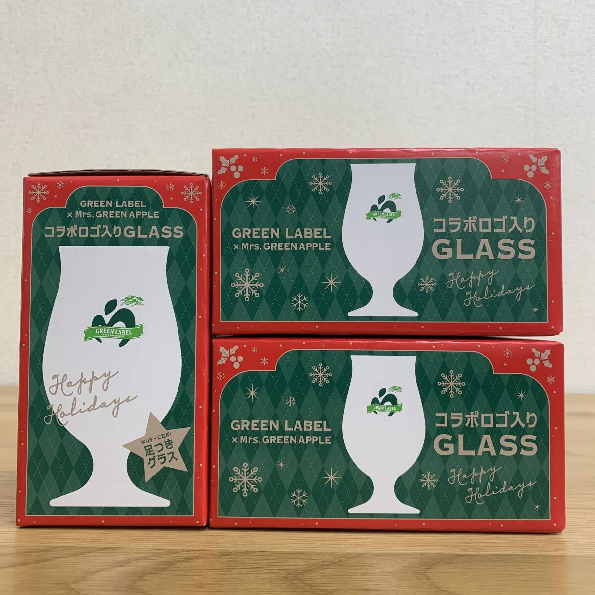 ミセスグリーンアップル キリングリーンラベル コラボグラス 3個 Mrs.GREEN APPLE