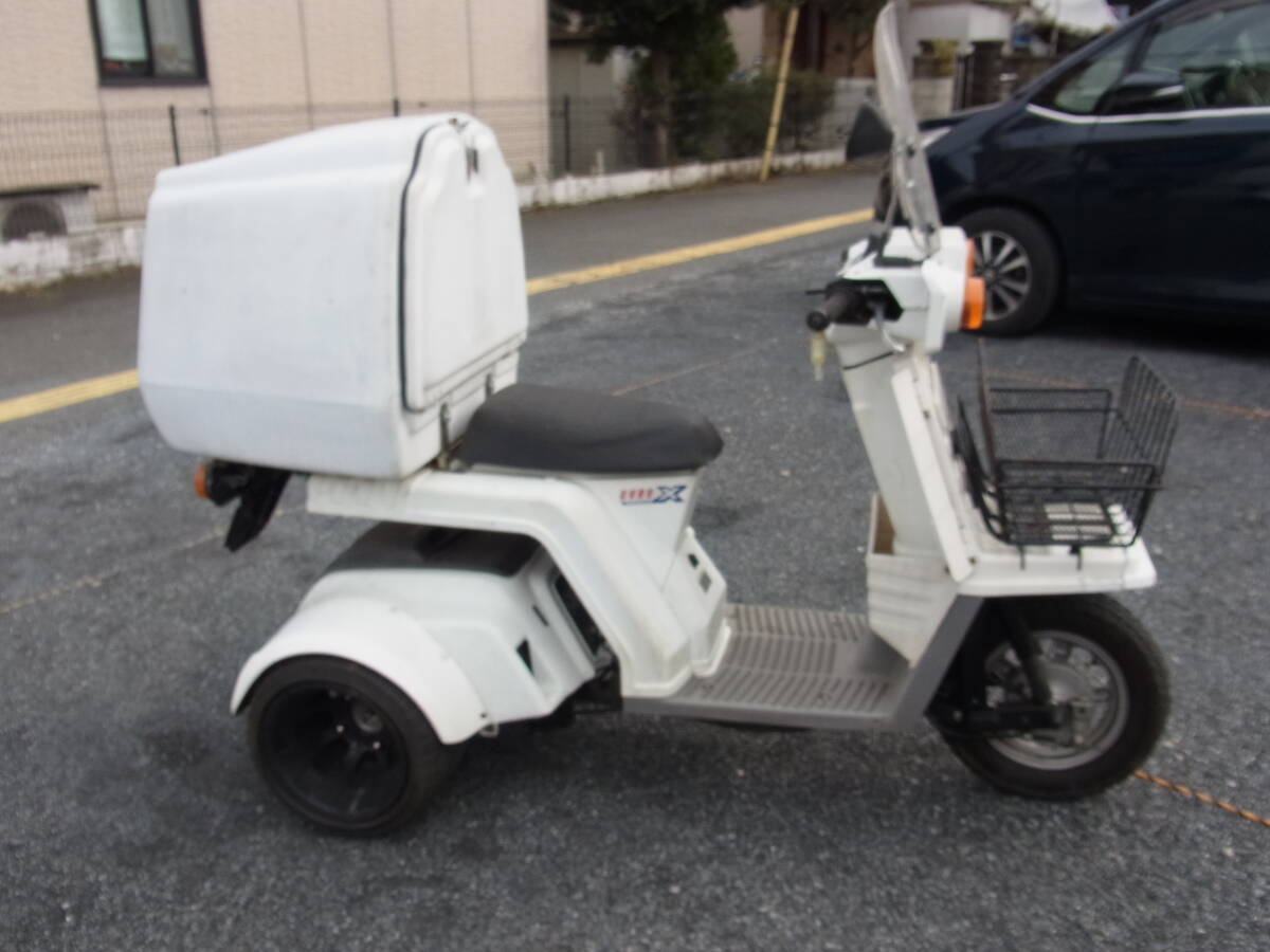 ★東京八王子発★人気　ジャイロX(白) F1 4St ワイド/ホイール/タイヤ　ミニカー仕様　走行3.6万㌔　軽整備済み★