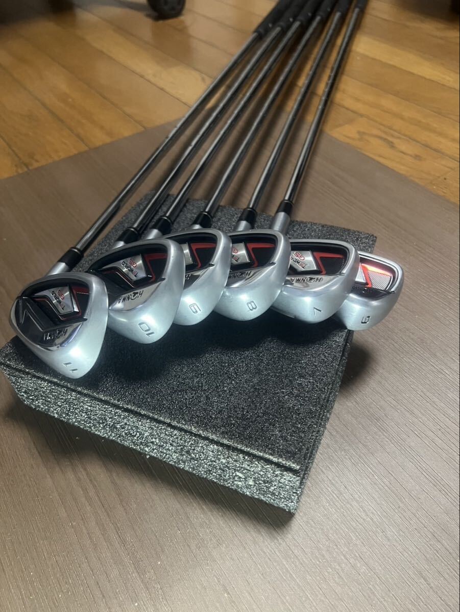 HONMA中古美品 (6本セット)T//WORLD GS アイアン ♯6～10＋#11 NSプロ 950GH neo S