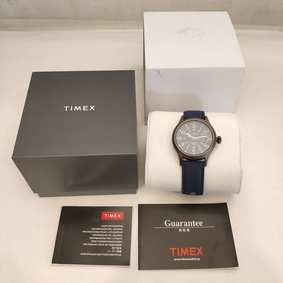 020506●Timex タイメックス TW2R46200 アライドブルーダイヤル メンズ クォーツ 腕時計 未使用 保管品●