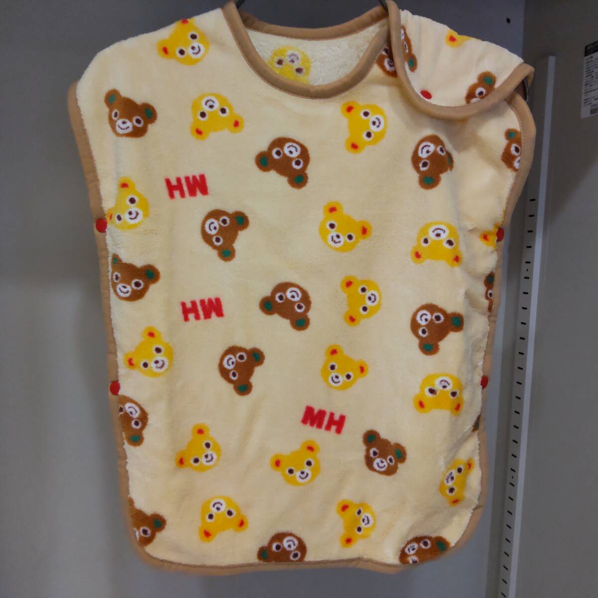 Y022706■ほぼ未使用 miki house ミキハウス プッチー スリーパー 新生児～3歳ごろまで フリース おくるみ アフガン 箱付き/箱なし■