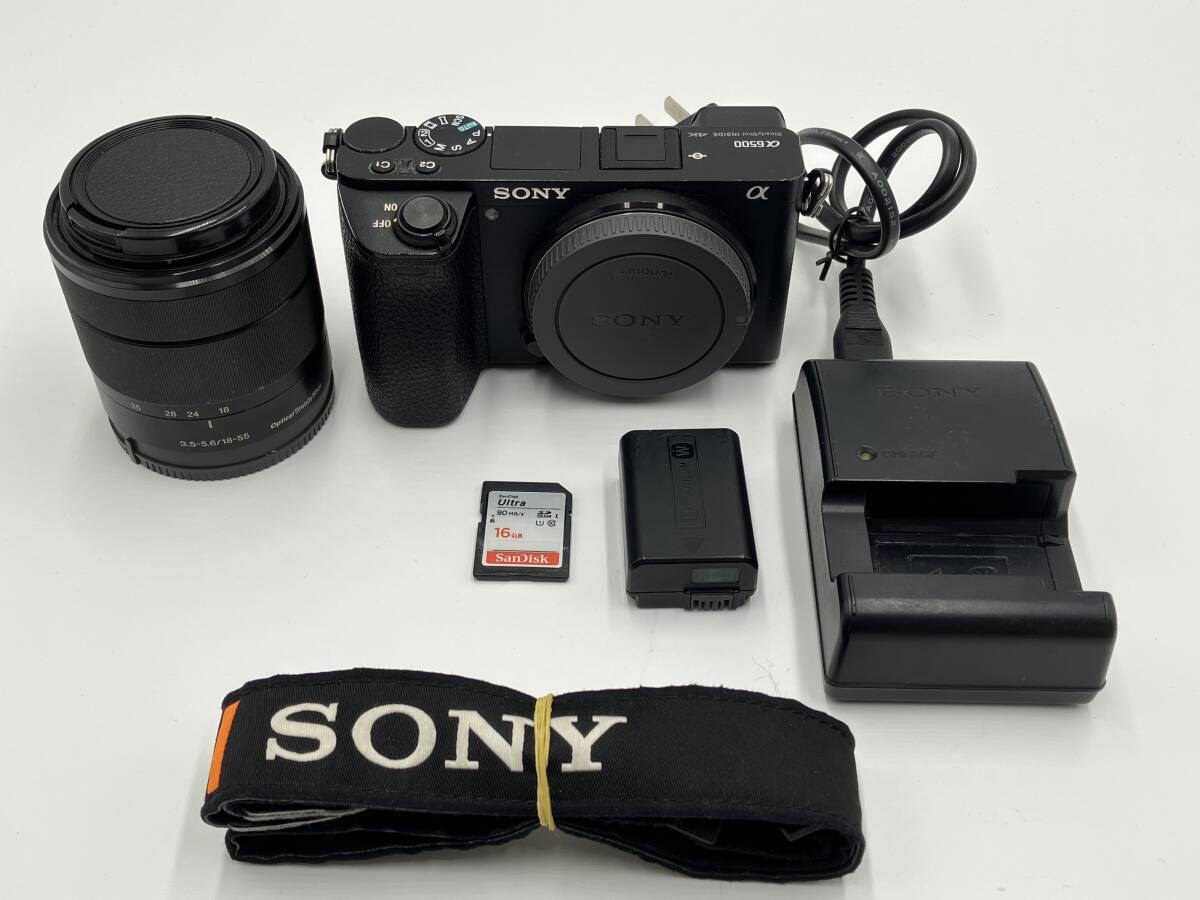 【返品保証・動作確認済】SONY α6500 + 16-50mm 標準ズームレンズキット