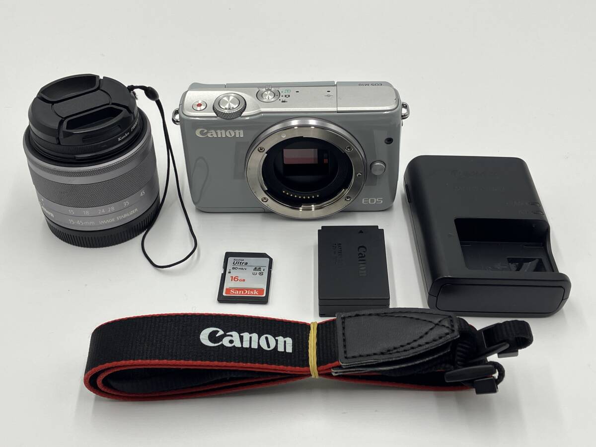 【返品保証・動作確認済】Canon EOS M10 + EF-M 15-45mm IS STM レンズキット 良品