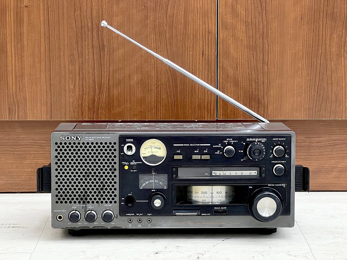 SONY/ソニー FM/AM マルチバンドレシーバー ICF-6800A ラジオ FM/MW/SW 現状品 昭和レトロ ヴィンテージ