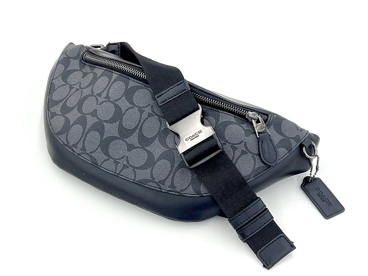 COACH/コーチ ワーレン ベルト バッグ シグネチャー キャンバス F78777 斜め掛け ボディバッグ