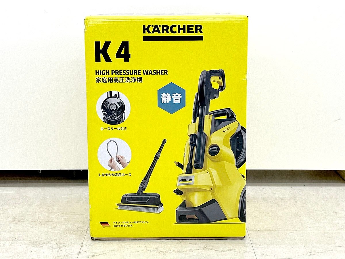 送料無料 未使用 ③ ケルヒャー 家庭用高圧洗浄機 K4 プレミアム サイレント 1.603-440.0 50Hz専用 清掃