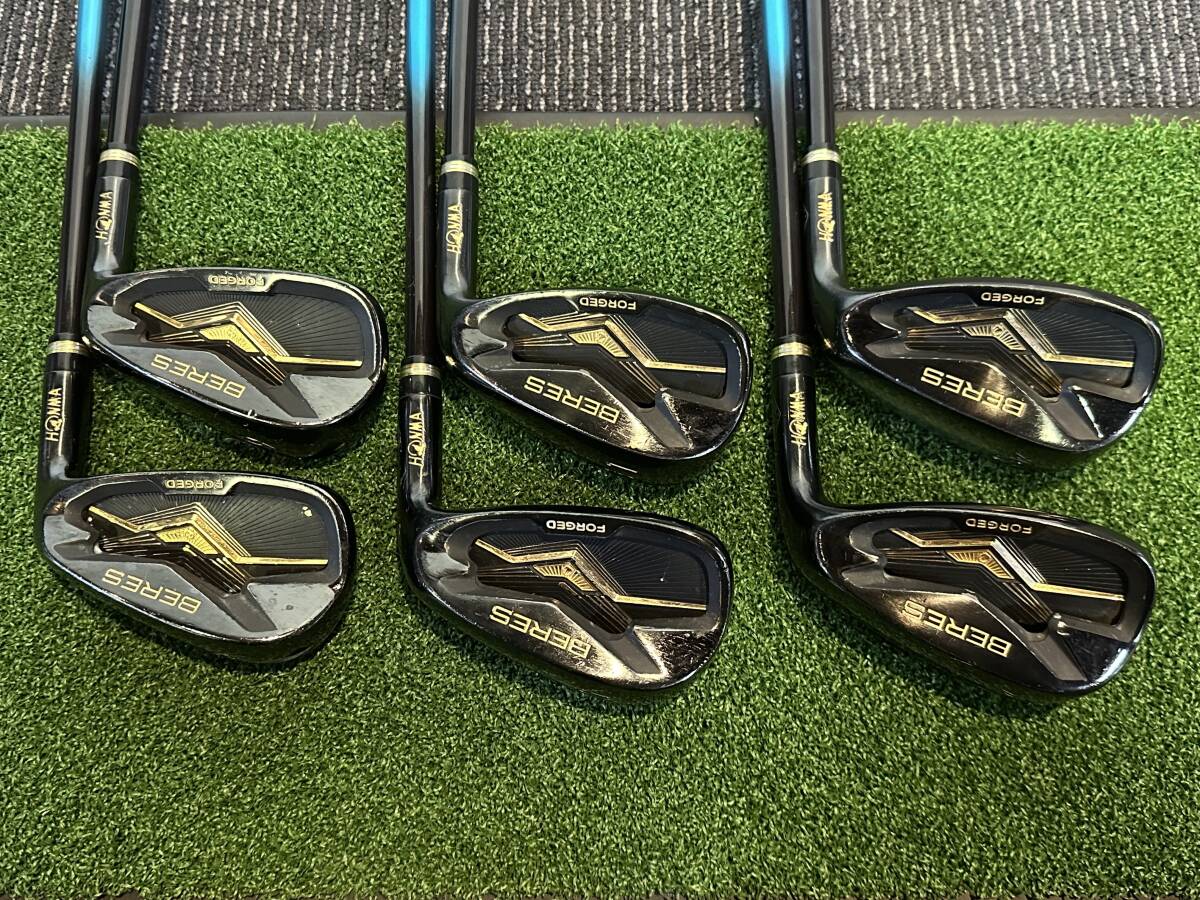 62S3020 HONMA ホンマ BERES ベレス BLACK ブラック 8,9,10,11,AW,SW アイアン 6本 ARMRQ MX フレックスR シャフト