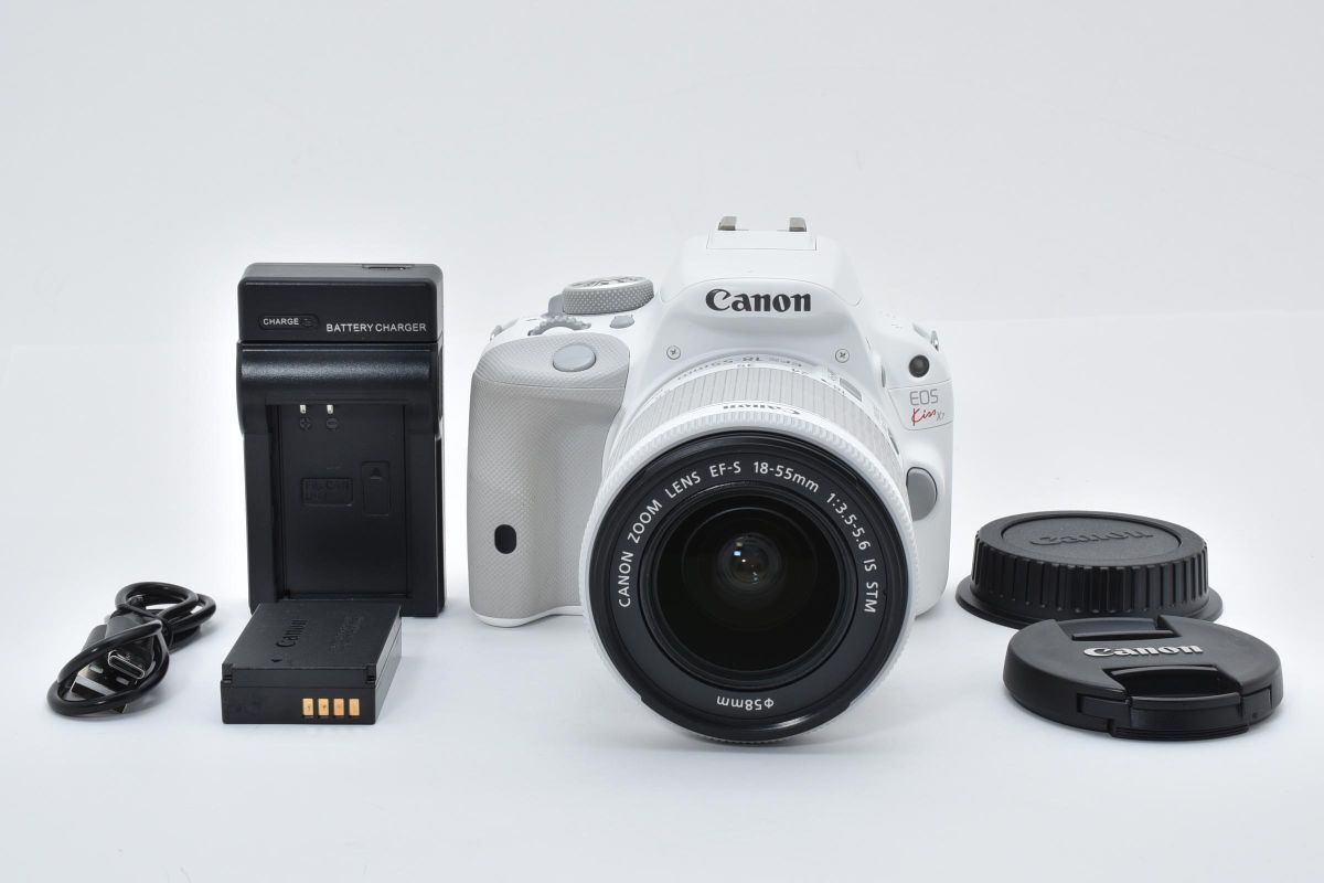 【大人気カラー】 Canon キャノン EOS Kiss X7 レンズキット ホワイト デジタル一眼カメラ #3974