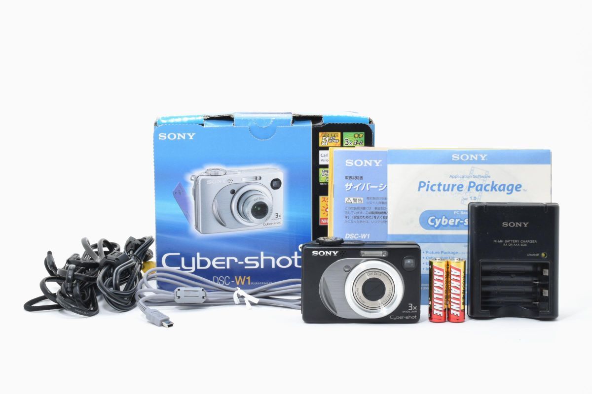 【箱付き】 SONY ソニー Cyber-shot DSC-W1 コンパクト デジタルカメラ コンデジ #4100