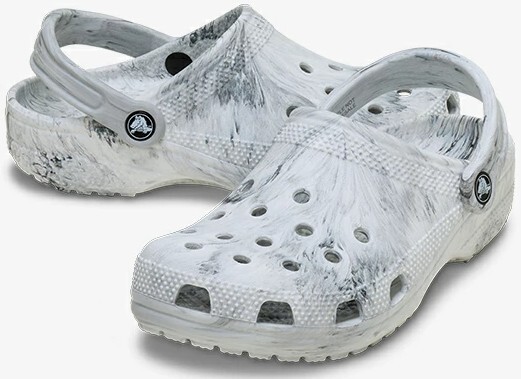  Crocs Classic Watercolor Marbled Clog グレー系　26cm