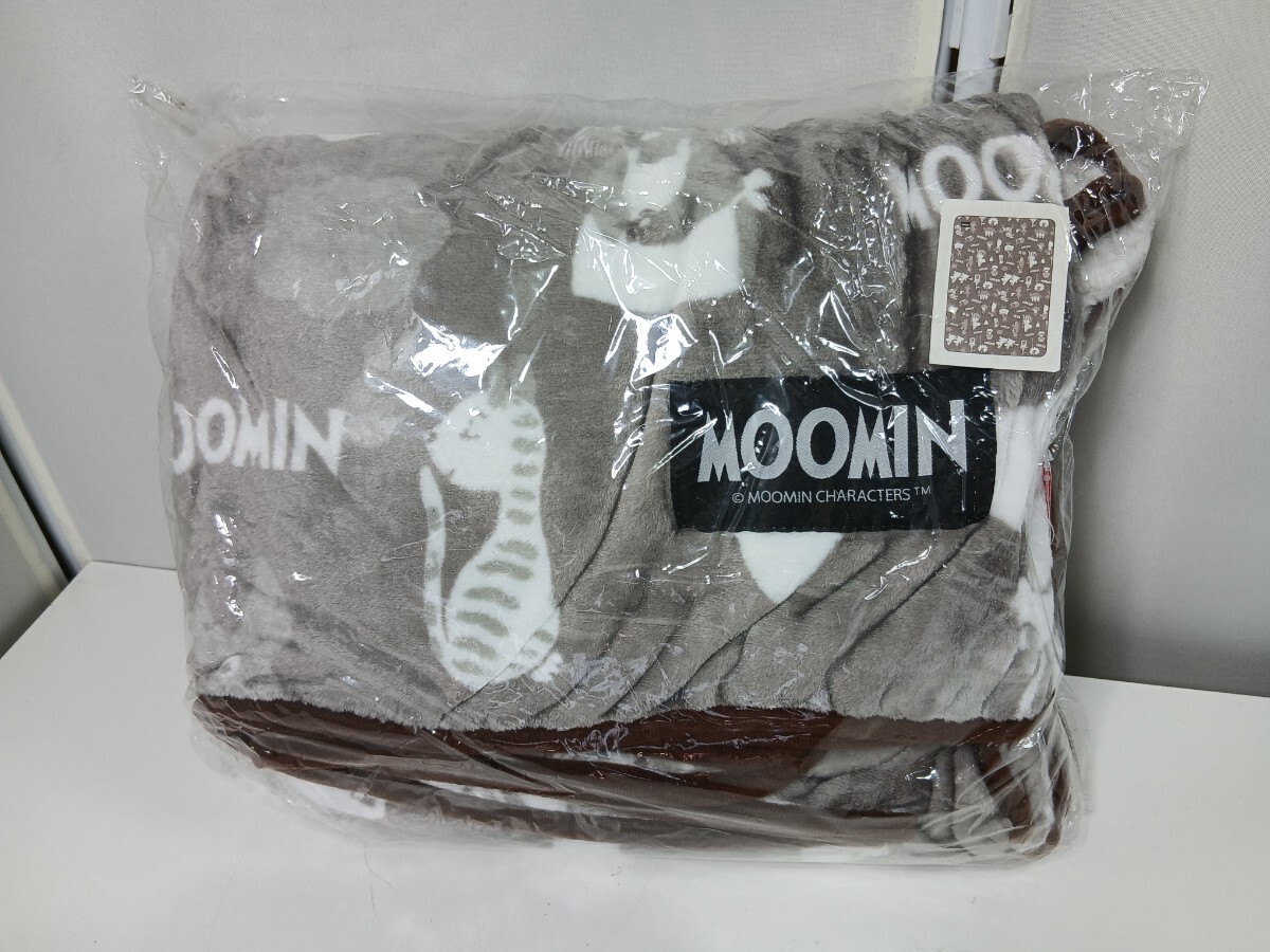 #1785 MOOMIN ムーミン めちゃでか毛布 ひざ掛け ブランケット140x200 未使用/和歌山県にて引き取り大歓迎