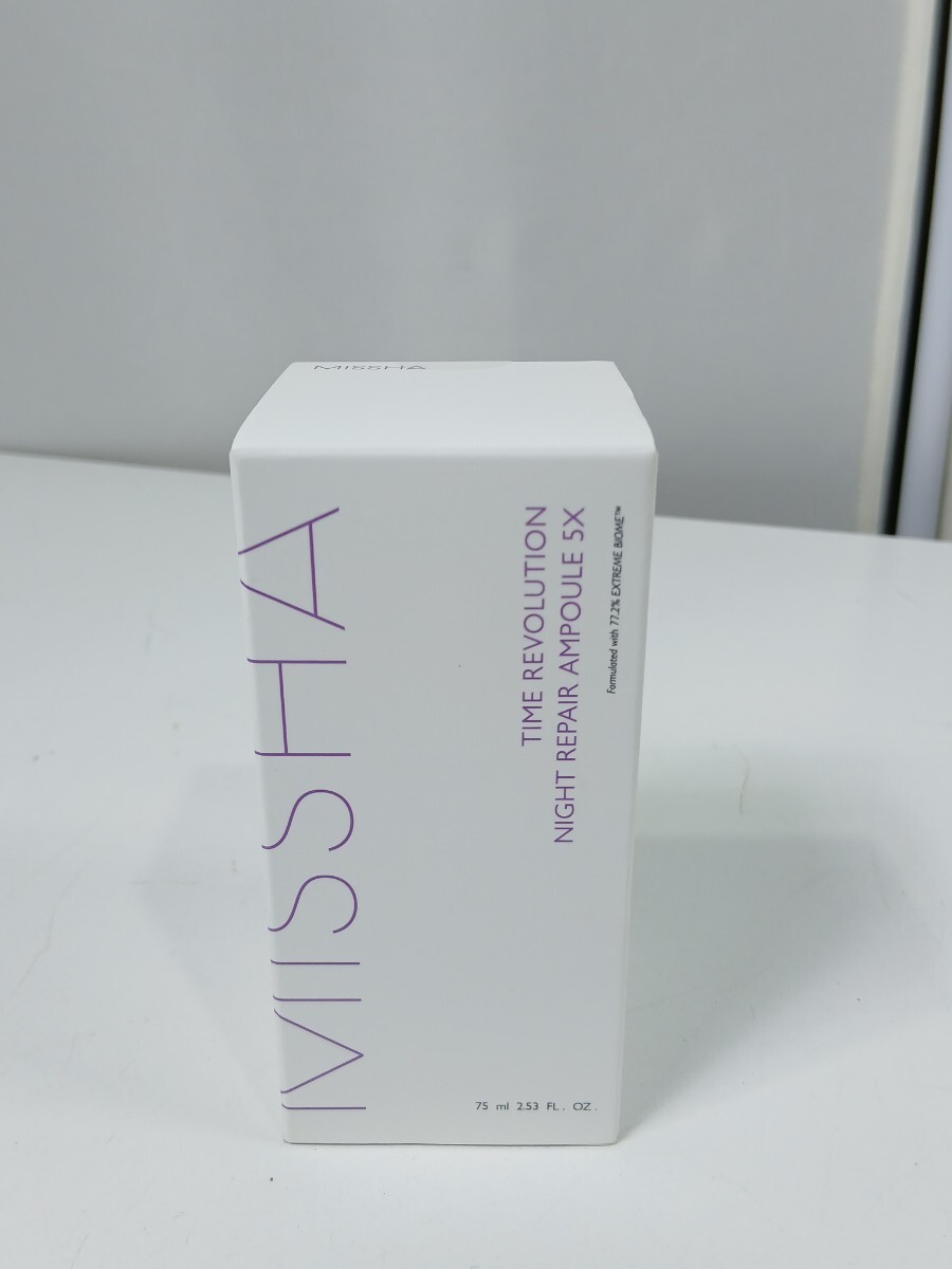 #1744 MISSHA タイムレボリューション ナイトリペア アンプル 5X エイジングケア 75ml 韓国コスメ/和歌山県にて引き取り大歓迎