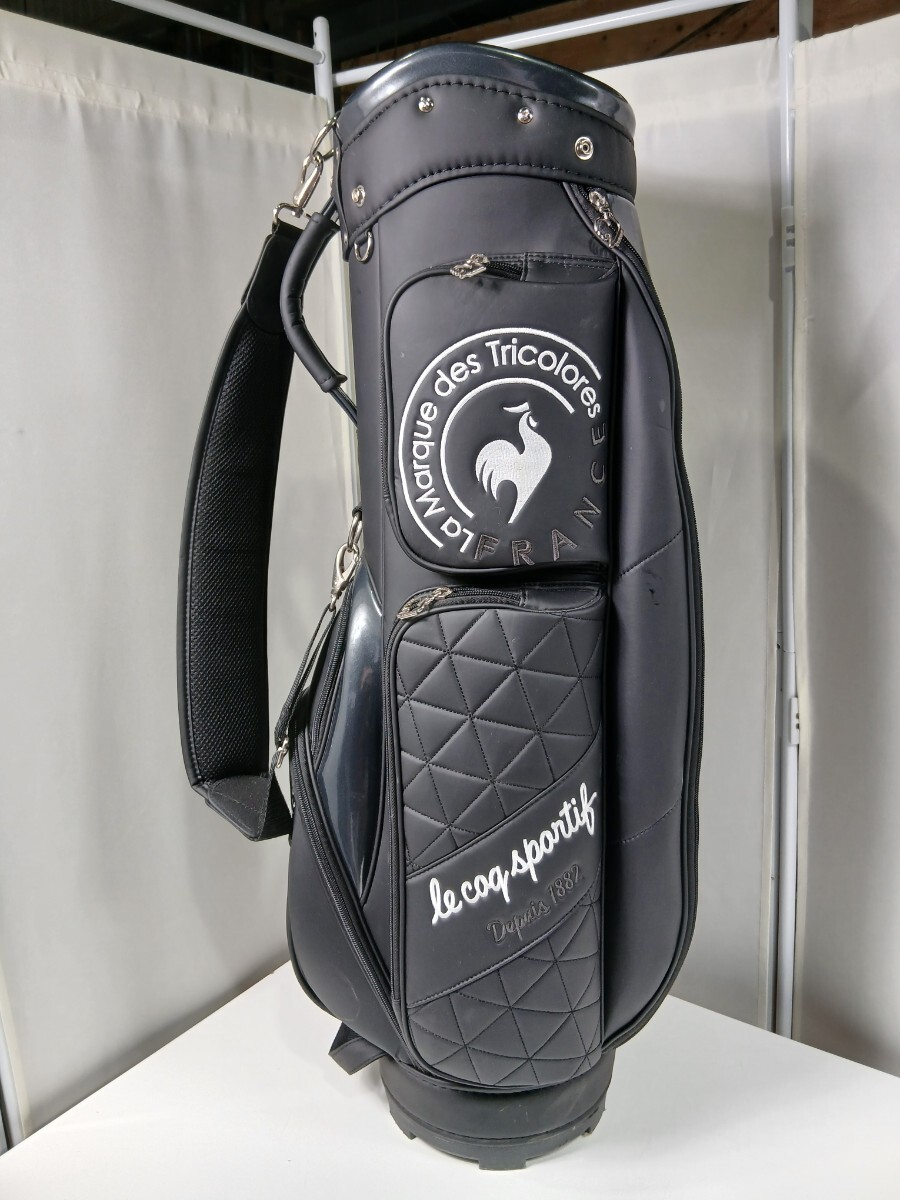 #1798 le coq sportif ルコック キャディバック ゴルフ ビッグロゴデザイン/和歌山県にて引き取り大歓迎