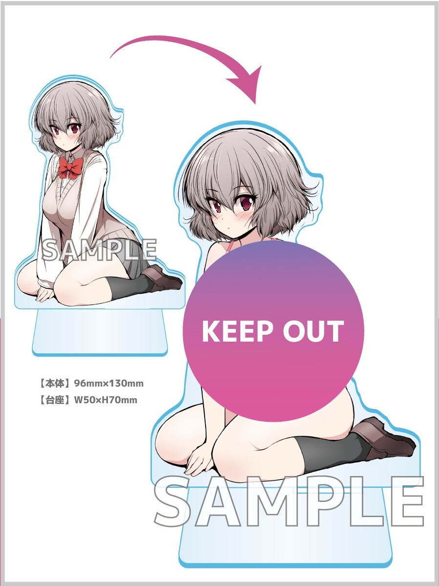 【中古 特典のみ】三枝さんはメガネ先輩と恋を描く 1　着せ替え　アクリル　スタンド　特典　ゲーマーズ