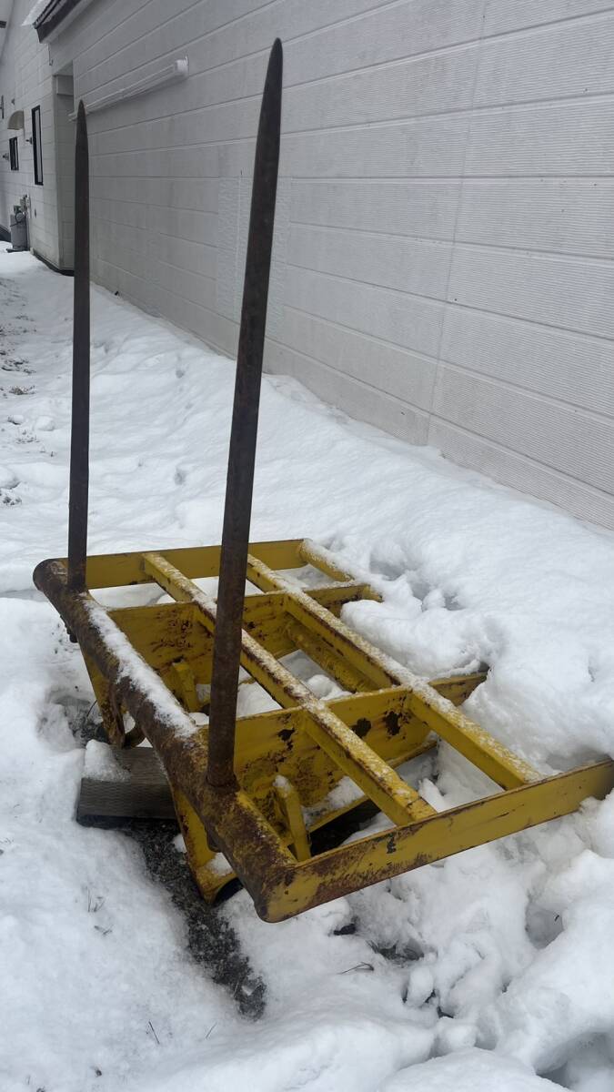 アタッチメント(建設機械) その他 タイヤショベル用?　フォーク　道東発