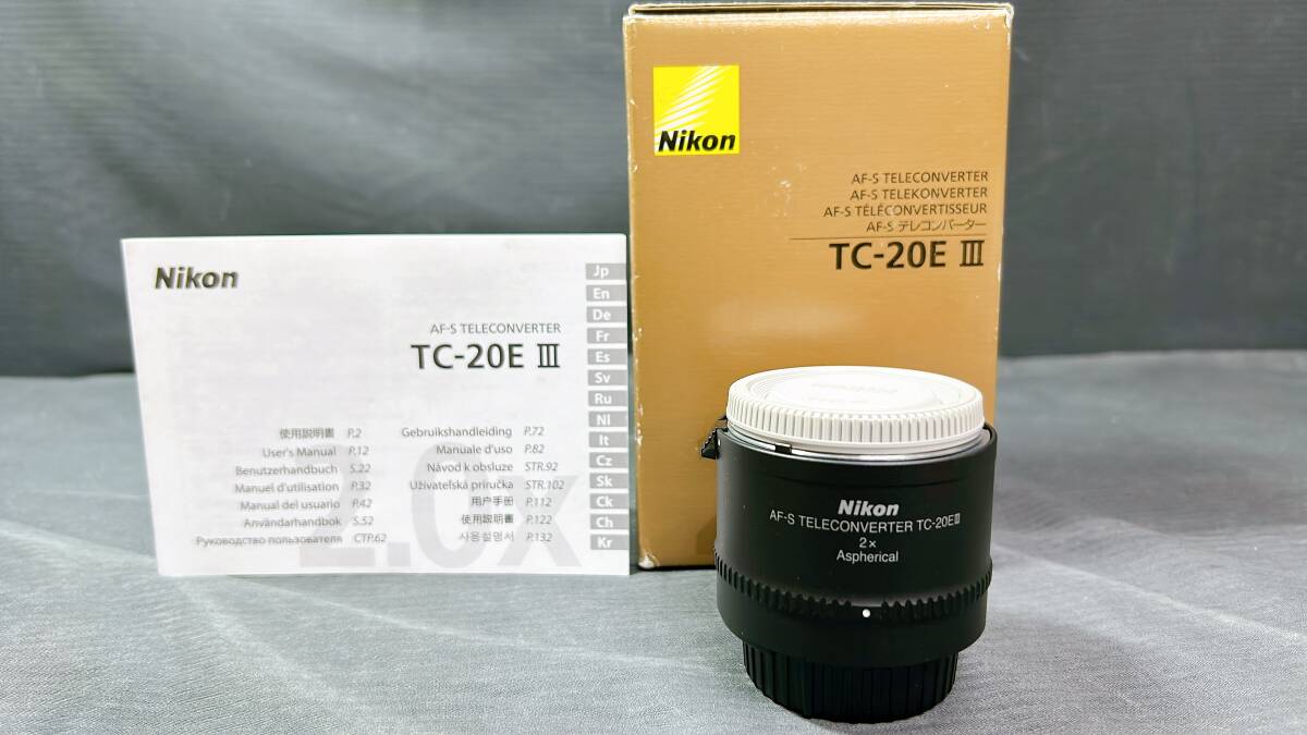 【美品/動作品】NIKON/ニコン TC-20E Ⅲ AF-S テレコンバーター/TERECONVERTER