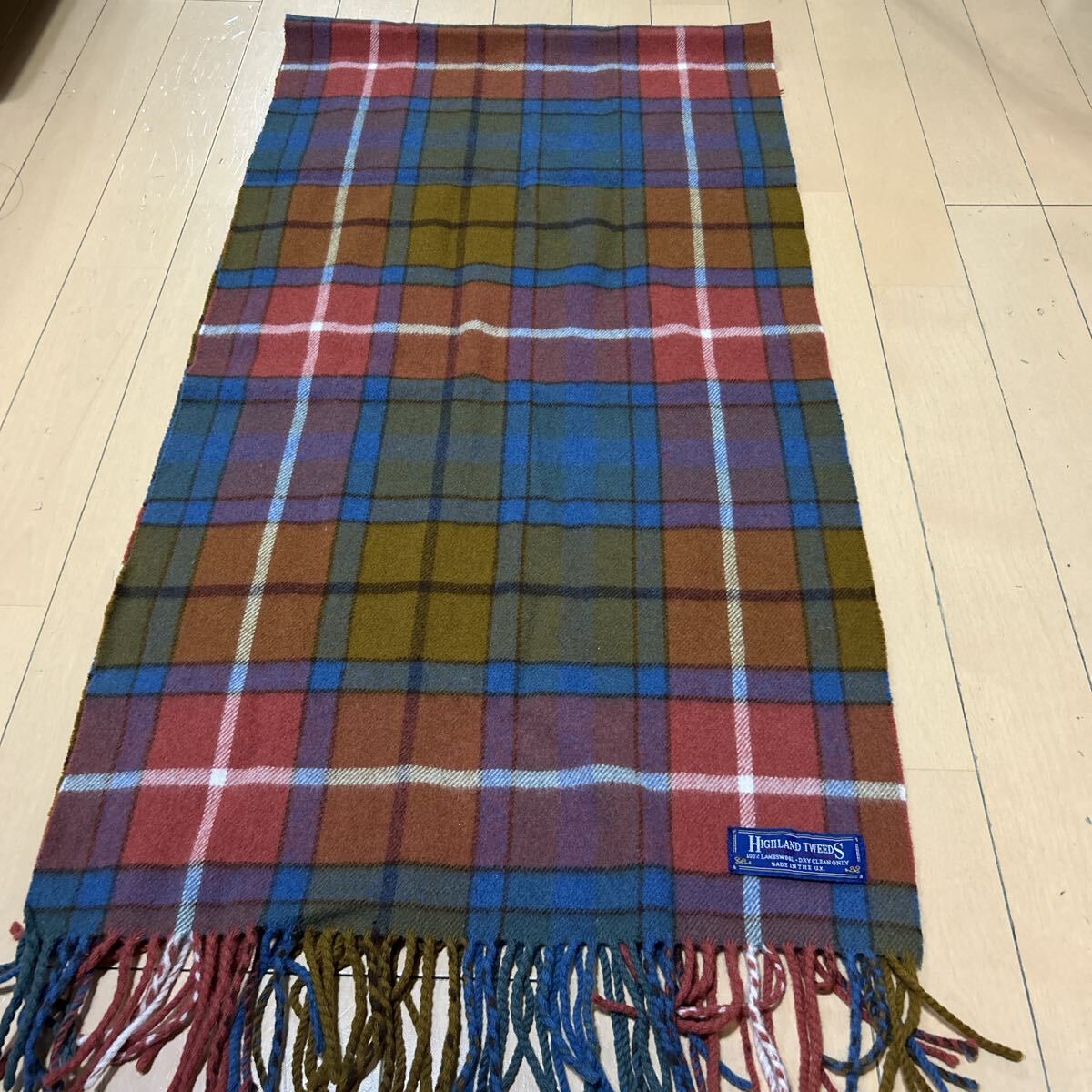 新品HIGHLAND TWEEDSハイランドツイードタータンチェックマフラー