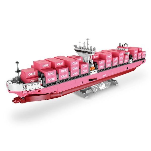 MOC LEGO レゴ ブロック 互換 1446個 コンテナ船 L348
