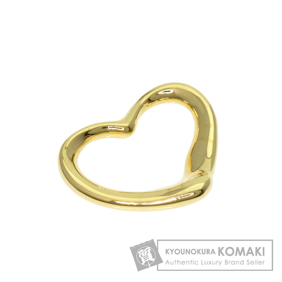 TIFFANY&Co. ティファニー オープンハート ペンダントトップ K18イエローゴールド レディース 中古