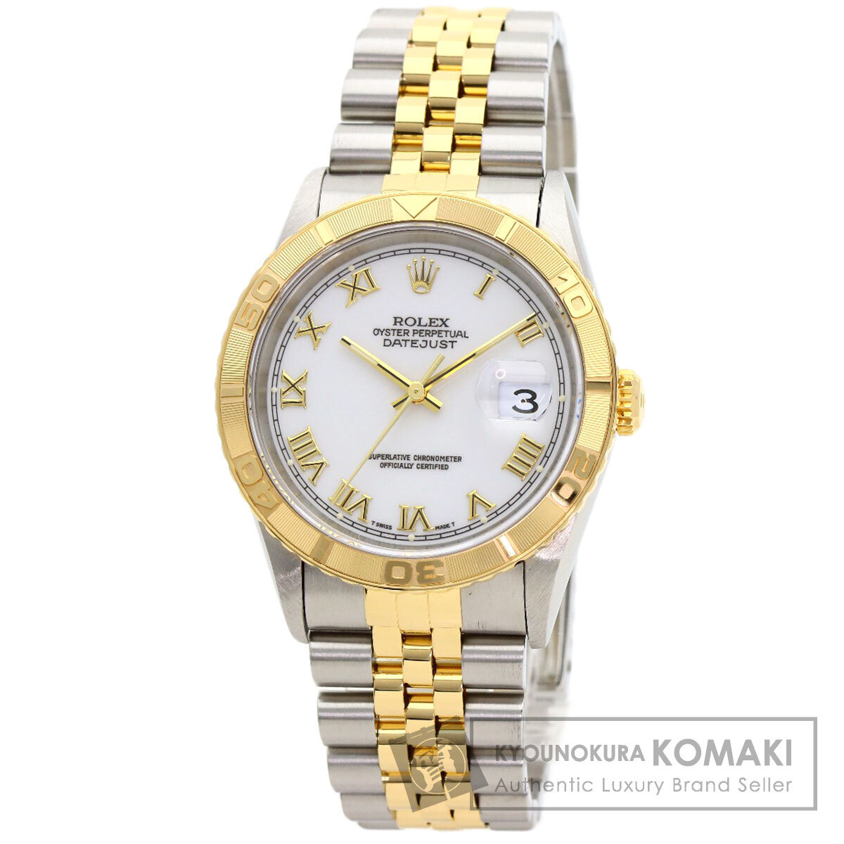 ROLEX ロレックス 16263 デイトジャスト サンダーバード 腕時計 ステンレススチール SSxK18YG メンズ 中古