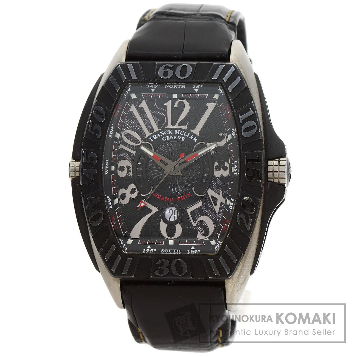 FRANCK MULLER フランクミュラー 9900SCGP コンキスタドール グランプリ 腕時計 チタン 革 メンズ 中古