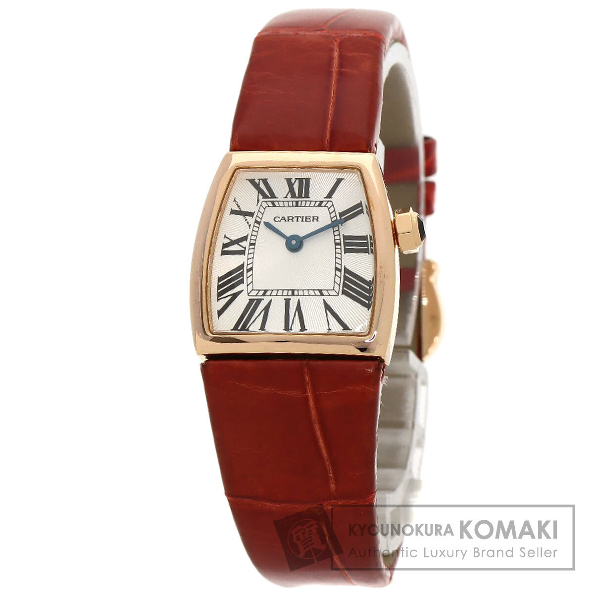 CARTIER カルティエ W6400356 ラドーニャ SM 腕時計 K18ピンクゴールド 革 レディース 中古